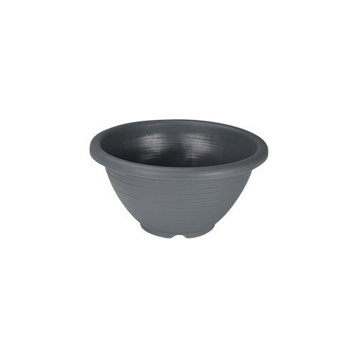 Felton FBL2465 round flower pot in Grey, 38 × 38 × 19.5 cm
