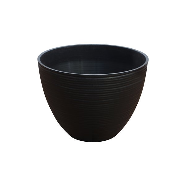 Felton FBL2476 round flower pot in Brown, 12 × 12 × 12 cm