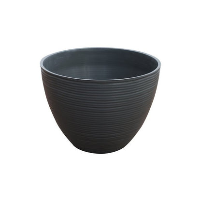 Felton FBL2476 round flower pot in Grey, 12 × 12 × 12 cm