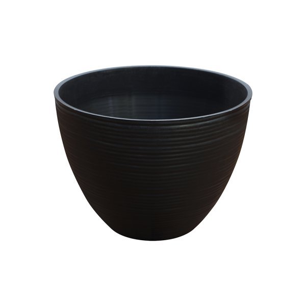 Felton FBL2477 round flower pot in Dark Brown, 15 × 15 × 14 cm