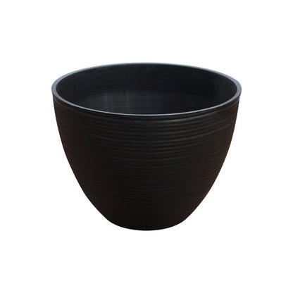 Felton FBL2477 round flower pot in Dark Brown, 15 × 15 × 14 cm