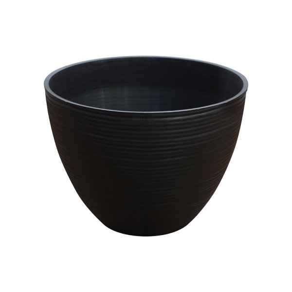 Felton FBL2478 round flower pot in Dark Brown, 20 × 20 × 17 cm