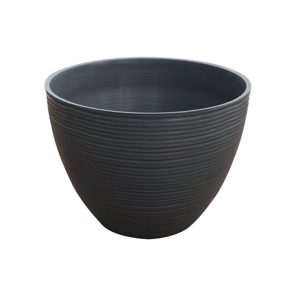 Felton FBL2478 round flower pot in Grey, 20 × 20 × 17 cm