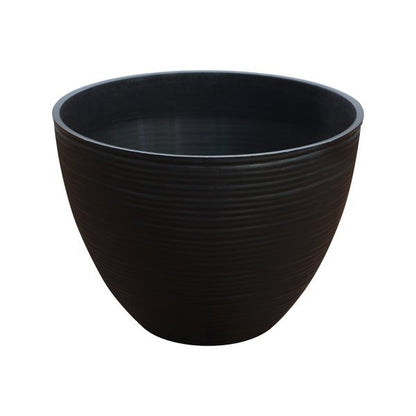 Felton FBL2479 round flower pot in Dark Brown, 26 × 26 × 19 cm