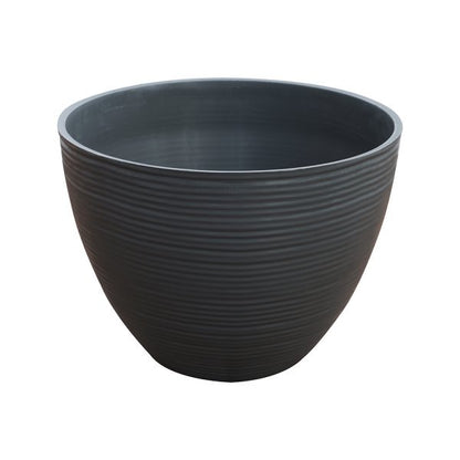 Felton FBL2479 round flower pot in Grey, 26 × 26 × 19 cm