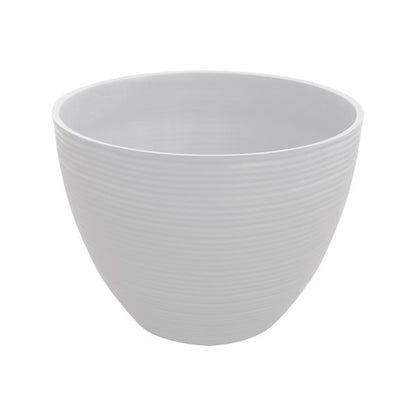 Felton FBL2479 round flower pot in White, 26 × 26 × 19 cm