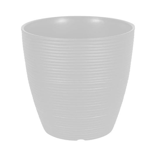 Felton FBL2547 round flower pot in White, 40 × 40 × 37 cm