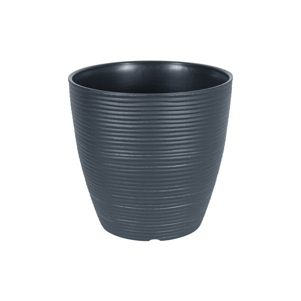 Felton FBL2549 round flower pot in Grey, 26 × 26 × 27 cm