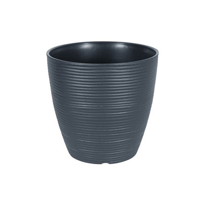 Felton FBL2549 round flower pot in Grey, 26 × 26 × 27 cm