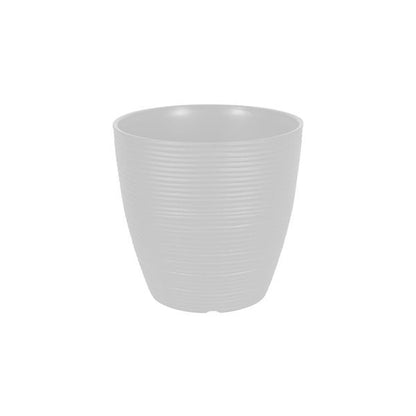Felton FBL2551 round flower pot in White, 15 × 15 × 19 cm