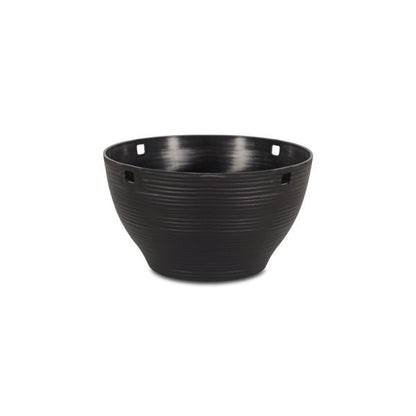 Felton FBL2571H round flower pot in Dark Brown, 19 × 19 × 13 cm