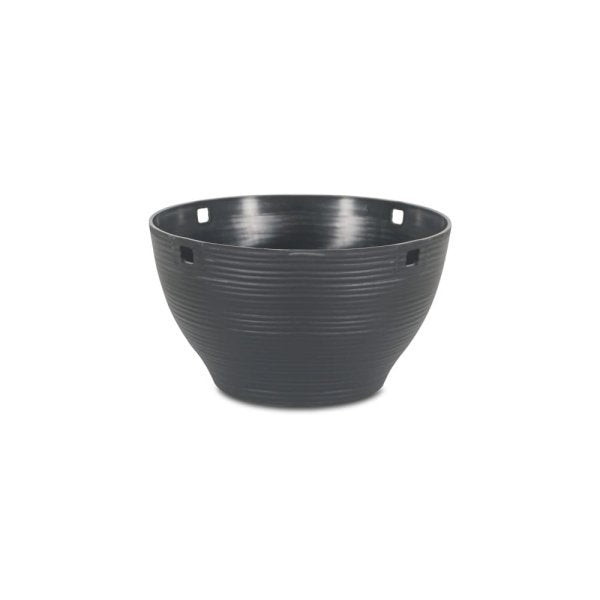 Felton FBL2571H round flower pot in Dark Grey, 19 × 19 × 13 cm