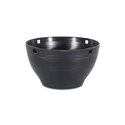 Felton FBL2572H round flower pot in Dark Brown, 25 × 25 × 14 cm