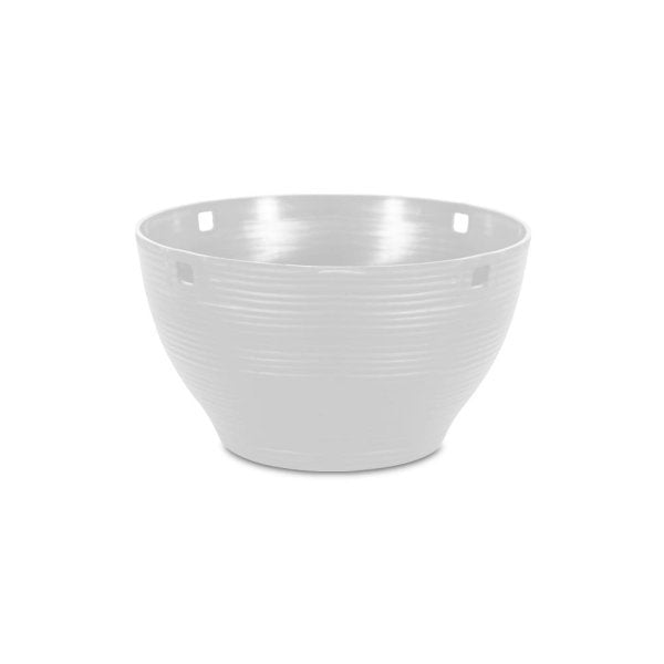 Felton FBL2572H round flower pot in White, 25 × 25 × 14 cm