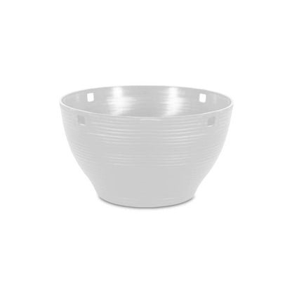 Felton FBL2572H round flower pot in White, 25 × 25 × 14 cm