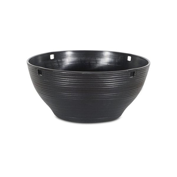 Felton FBL2573H round flower pot in Dark Brown, 31 × 31 × 14 cm