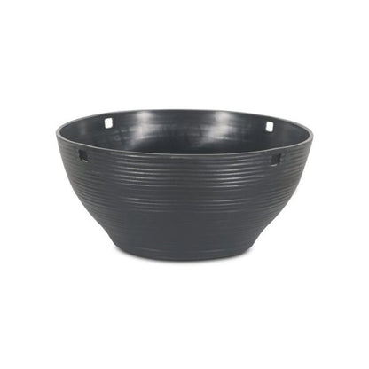 Felton FBL2573H round flower pot in Dark Grey, 31 × 31 × 14 cm