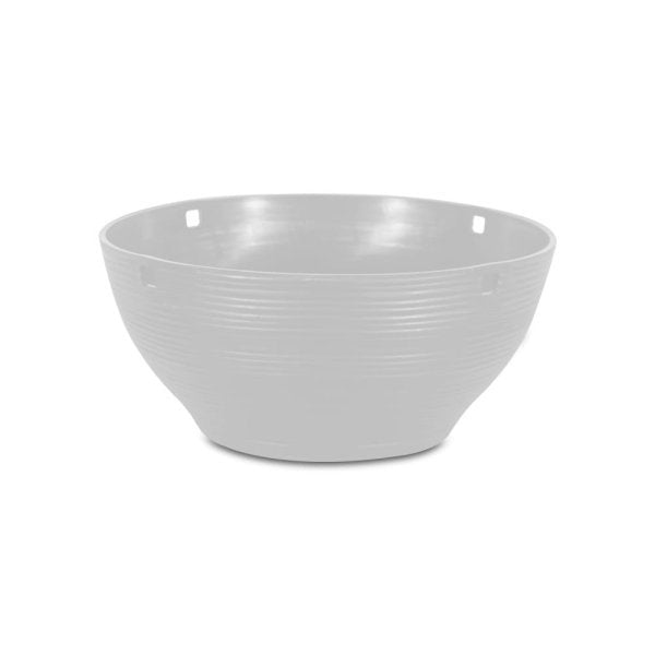 Felton FBL2573H round flower pot in White, 31 × 31 × 14 cm