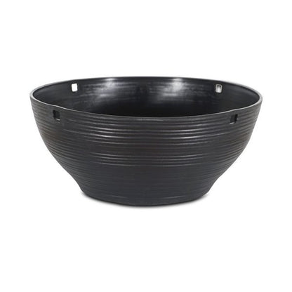 Felton FBL2574H round flower pot in Dark Brown, 36 × 36 × 15 cm