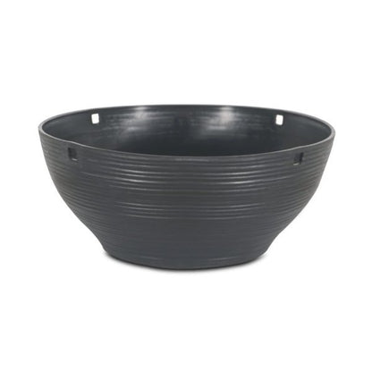 Felton FBL2574H round flower pot in Dark Grey, 36 × 36 × 15 cm
