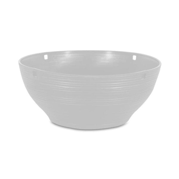 Felton FBL2574H round flower pot in White, 36 × 36 × 15 cm
