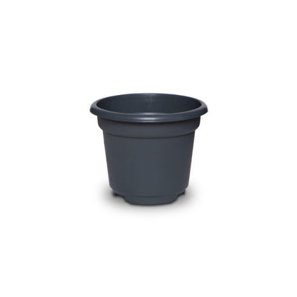 Felton FBL2591S Round Plastic Flower Pot, 12.5 × 12.5 × 10 cm, Grey · 50 Pots