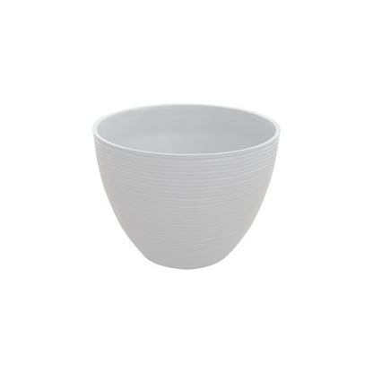 Felton FBL2629 round flower pot in White, 8 × 8 × 7 cm