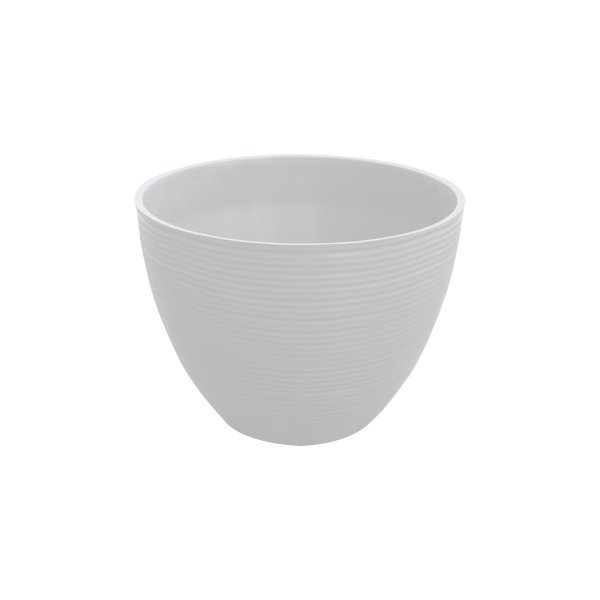 Felton FBL2630 round flower pot in White, 10 × 10 × 9 cm