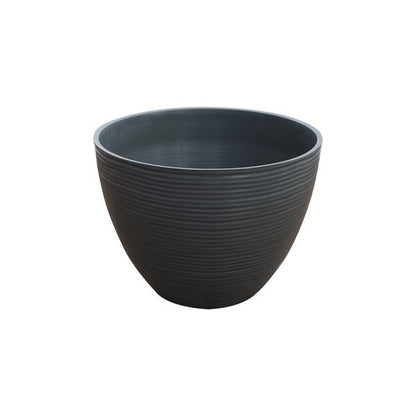 Felton FBL2630 round flower pot in Grey, 10 × 10 × 9 cm