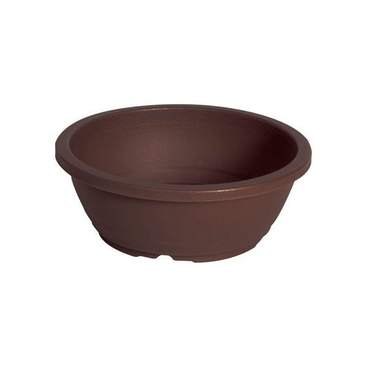 Felton FBL2686 round flower pot in Dark Brown, 20 × 20 × 7.5 cm