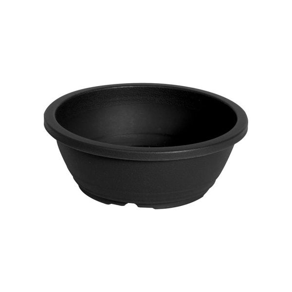 Felton FBL2686 round flower pot in Dark Grey, 20 × 20 × 7.5 cm
