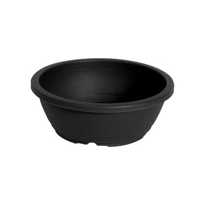Felton FBL2686 round flower pot in Dark Grey, 20 × 20 × 7.5 cm