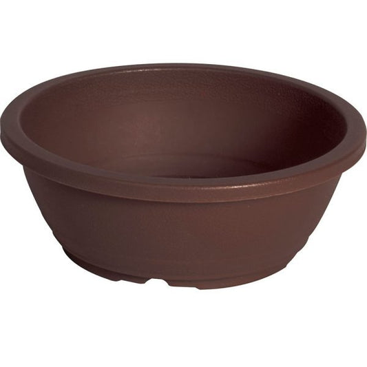 Felton FBL2689 round flower pot in Dark Brown, 37 × 37 × 13.5 cm