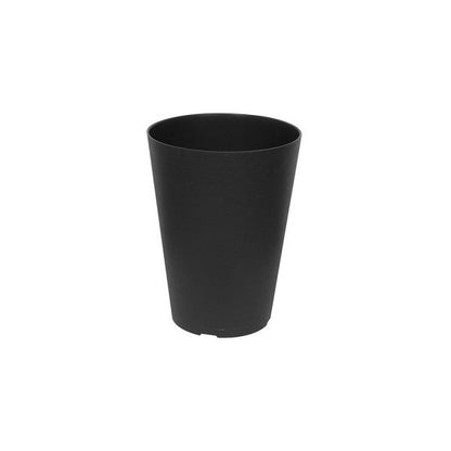 Felton FBL2714 Round Plastic Flower Pot, 23 × 23 × 30 cm, Grey Pot Only