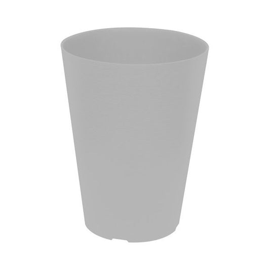 Felton FBL2717 Round Plastic Flower Pot, 44 × 44 × 58 cm, White Pot Only