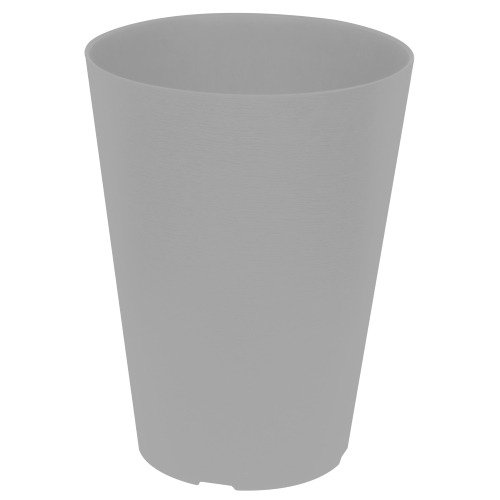 Felton FBL2737 Round Plastic Flower Pot, 33 × 33 × 45 cm, White Pot Only