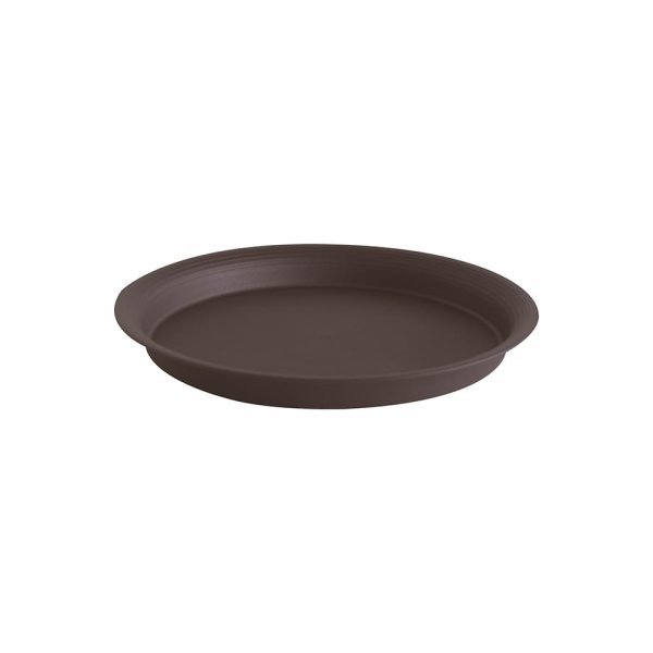 Felton FBL2527 Round Flower Pot Saucer, 16 × 16 × 3.2 cm, Dark Brown Saucer
