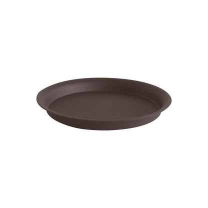 Felton FBL2527 Round Flower Pot Saucer, 16 × 16 × 3.2 cm, Dark Brown Saucer