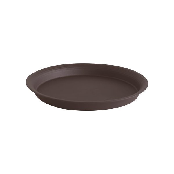 Felton FBL2531 Round Flower Pot Saucer, 21 × 21 × 3.2 cm, Dark Brown Saucer