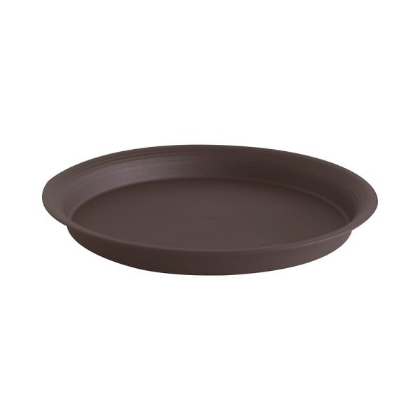 Felton FBL2532 Round Flower Pot Saucer, 28 × 28 × 3.2 cm, Dark Brown Saucer