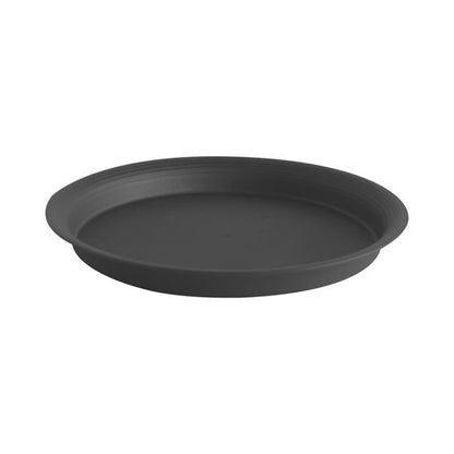 Felton FBL2532 Round Flower Pot Saucer, 28 × 28 × 3.2 cm, Dark Grey Saucer
