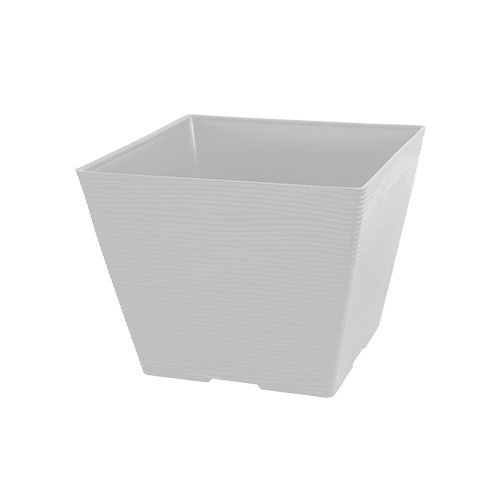 Felton FBL2494 square flower pot in White, 45 × 45 × 35 cm
