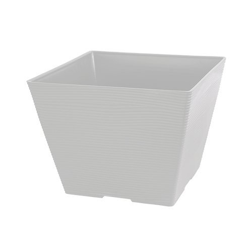 Felton FBL2495 square flower pot in White, 55 × 55 × 38 cm