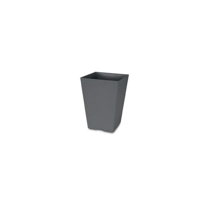 Felton FBL2511 square flower pot in Grey, 17 × 17 × 24 cm