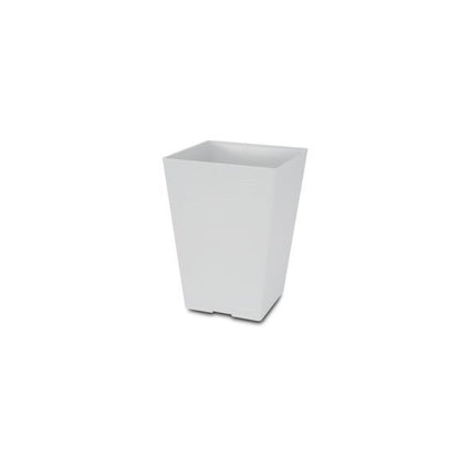 Felton FBL2512 square flower pot in White, 20 × 20 × 30 cm