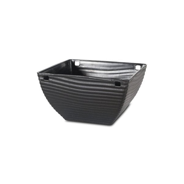 Felton FBL2581H square flower pot in Dark Brown, 25 × 25 × 14 cm