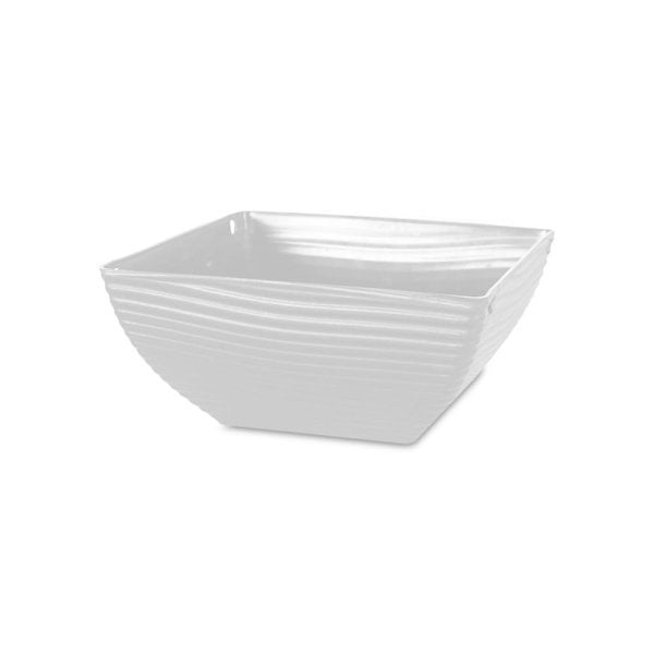 Felton FBL2582H square flower pot in White, 31 × 31 × 14 cm