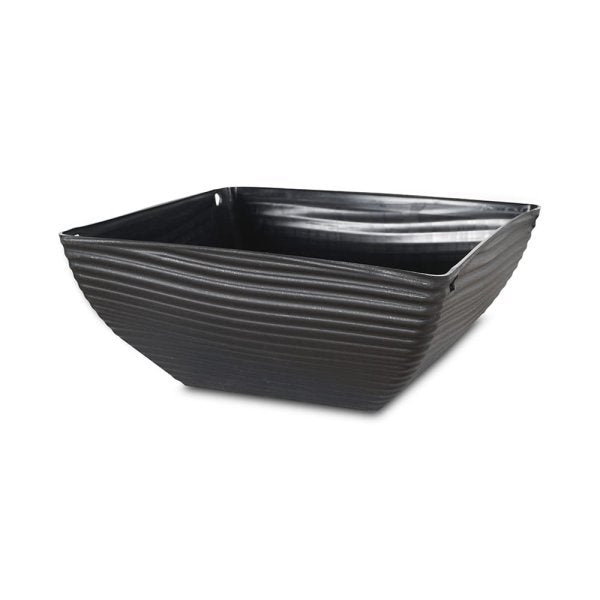 Felton FBL2583H square flower pot in Dark Brown, 36 × 36 × 15 cm