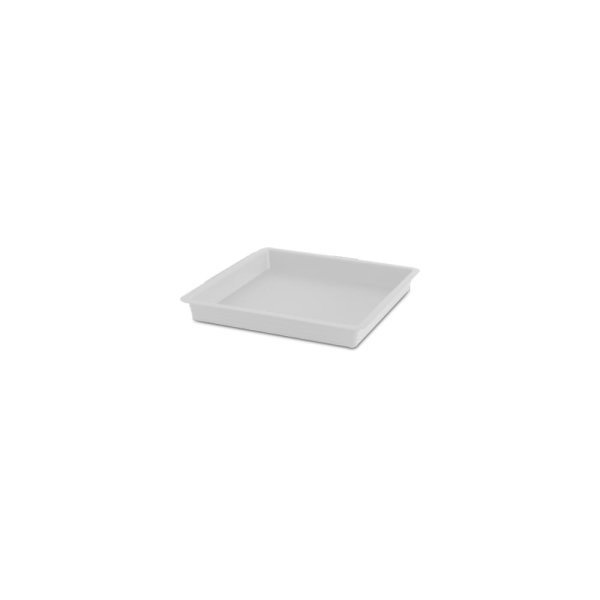 Felton FBL2504 Square Flower Pot Saucer, 19 × 19 × 3.2 cm, Dark Brown Saucer