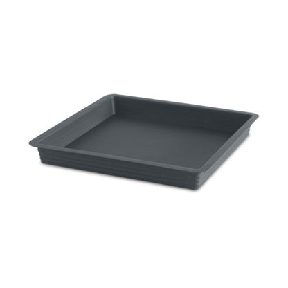 Felton FBL2506 Square Flower Pot Saucer, 25.5 × 25.5 × 3.2 cm, Dark Grey Saucer